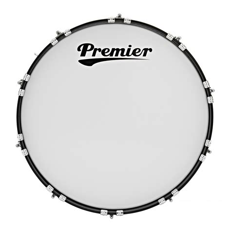 Premier Marching Parade 22 X 14 Bass Drum White At Gear4music