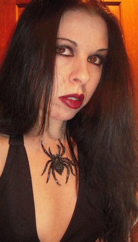 Steampunk Gothic Huge Black Widow Spider Pendant Etsy Black Widow