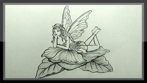 Pencil Drawing Fairy Drawing Step By Step Easy Youtube