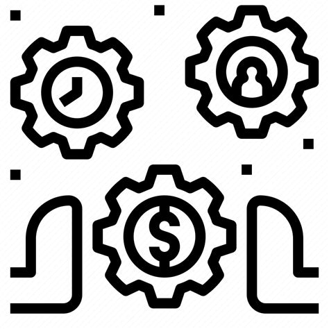 Configuration Control Gear Manage Operate Process Settings Icon