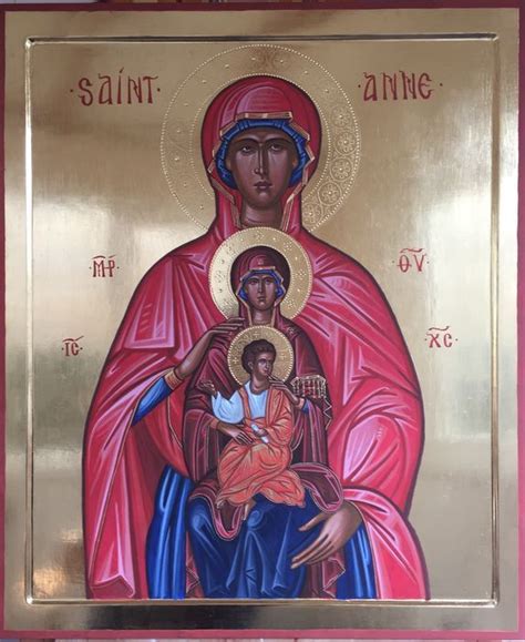 St Anna Mary And Jesus By Peter Murphy Sacred Art St Anne Mary