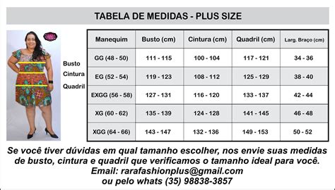 tabela de medidas moda feminina plus size do tamanho ao e sob my xxx hot girl