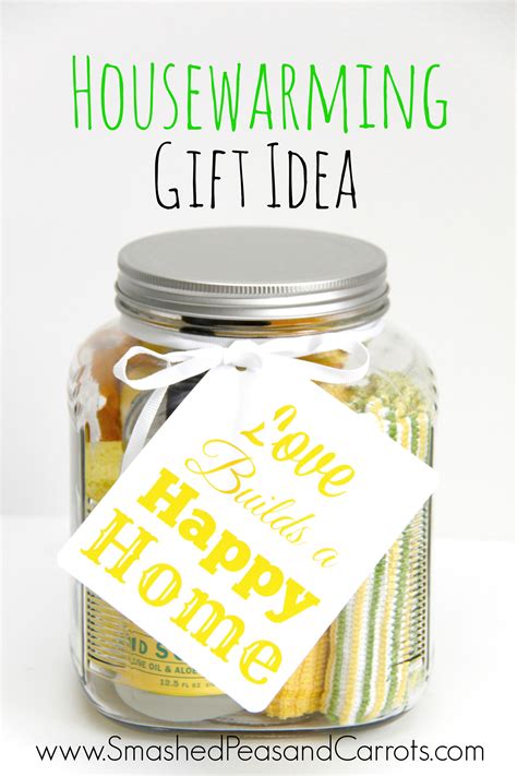 If you're looking for practical housewarming gifts for new homeowners, you're going to love this post. Housewarming Gift Idea - Smashed Peas & Carrots