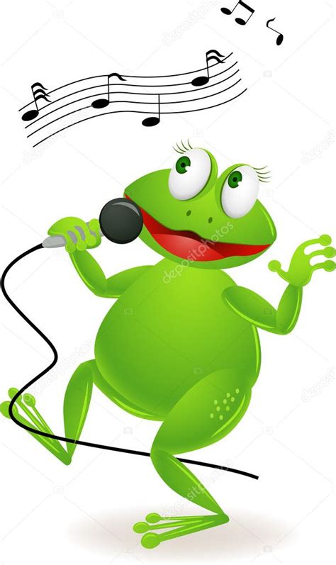 Frog Singing Stock Vector Image By ©dagadu 6114109