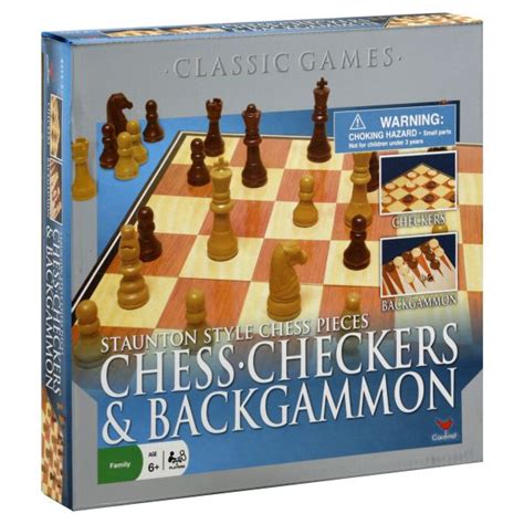 Cardinal Games Classic Games Chess Checkers And Backgammon Staunton