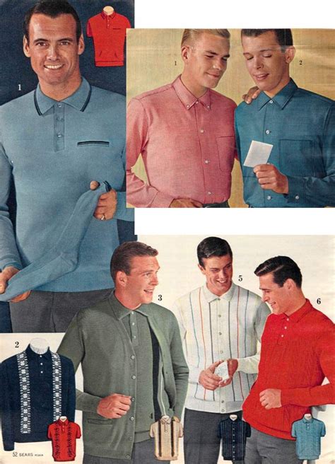 men s shirts from a 1962 catalog 1960s fashion 1960s fashion mens 1960s mens fashion