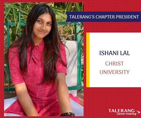 Talerang On Twitter A Huge Shout Out To Our Remarkable Chapter President Ishani Lal From