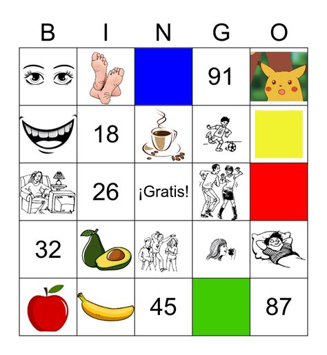 Feliz Verano Bingo Card