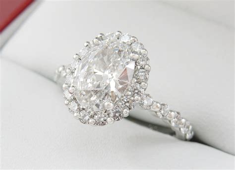 Modern Vintage Oval Halo Engagement Ring Style4299 Diamondnet