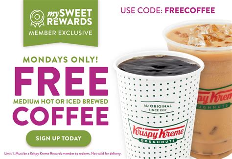 Free Coffee At Krispy Kreme Today Only Saving For More