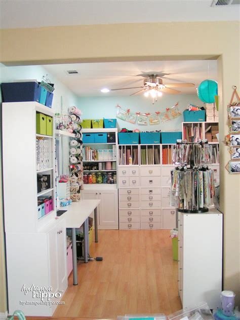 Metal slat wall organizers via eighteen 25. A Tour of My Scraproom - Smart Fun DIY