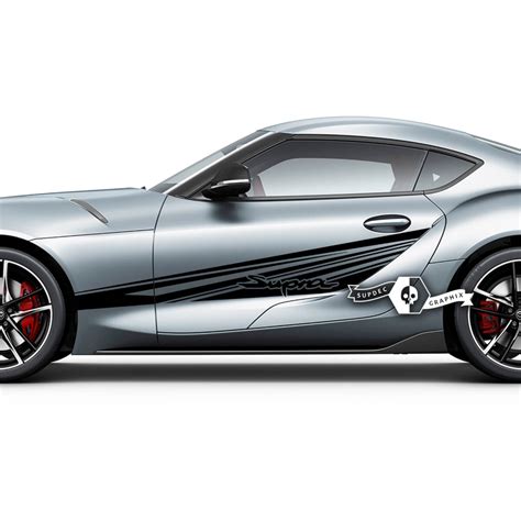 Toyota Supra Mkv A90 A91 Doors Side Lines Stripes Racing Graphics