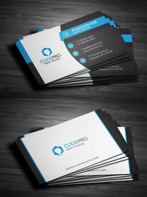 It's the key to establishing your authority and promoting your brand, work, and services no matter where you go. Creative Corporate Business Cards | Corporate business ...