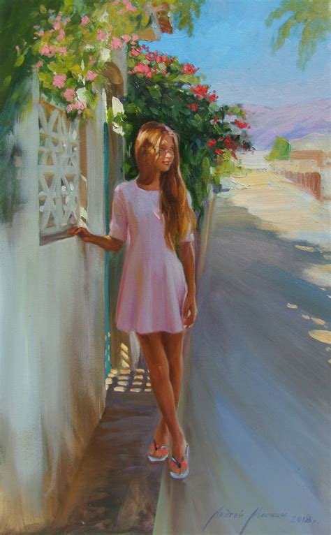 Girl In Pink Painting By Andrei Markin Saatchi Art