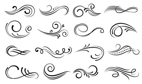 Calligraphy Swirls Vector Mistakeslaine