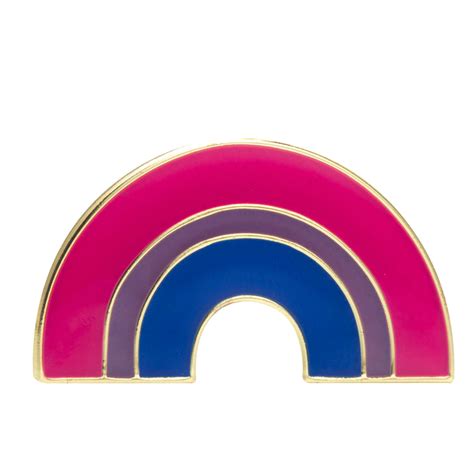 Prideoutlet Lapel Pins Bisexual Rainbow Lapel Pin