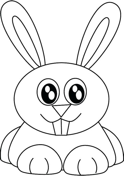 Easter Bunny Face Coloring Pages At Free Printable