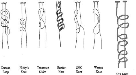 Diagrammatic Depiction Of Various Extracorporeal Knots Used Download