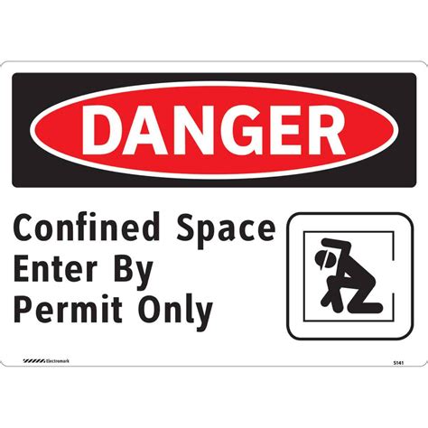 Plastic Tags Danger Confined Space Check Oxygen Levels Safety Sign
