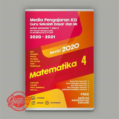 Perangkat pembelajaran merupakan sebuah file yang harus setiap guru miliki agar kegiatan pembelajaran yang dilaksanakan dapat berjalan dengan baik dan benar. Rpp 1 lembar revisi terbaru K13 CD perangkat pembelajaran SD MTK kelas 4 | Shopee Indonesia