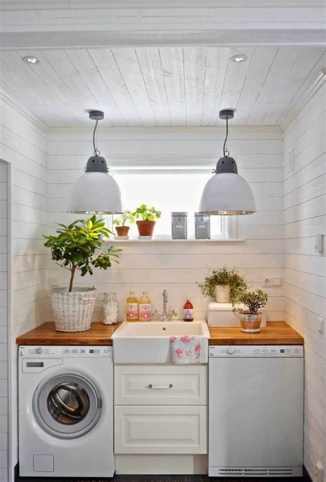 Folding, sorting, pullout drying racks, and ironing surfaces; Clever Laundry Room Ideas to Inspire You