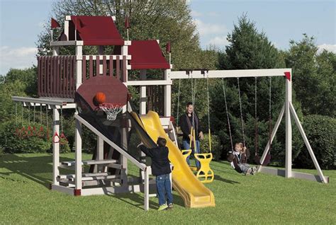 Swingsets Amish Built Outdoor Playground Equipment Swing Sets