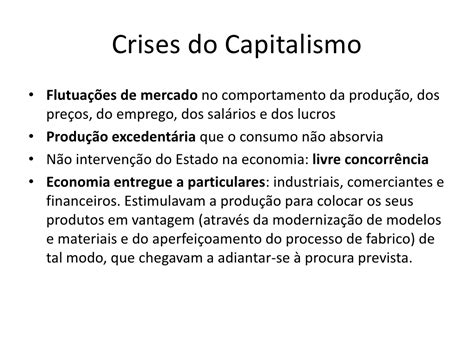 Dinâmicas Do Capitalismo E Suas Crises
