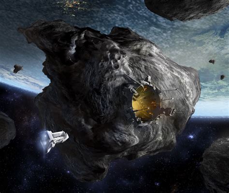 Asteroid Mining Station Bas Ruhe Sci Fi Concept Art Sci Fi Art Sci Fi