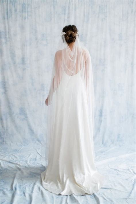 Gemma Draped Wedding Veil Sash And Veil Artisan Veil Maker