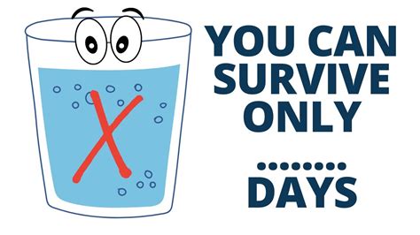 How Long Can You Survive Without Drinking Water Youtube