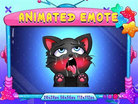 Black Cat Ahegao Animated Emote Black Cat Ahegao Animated Twitch