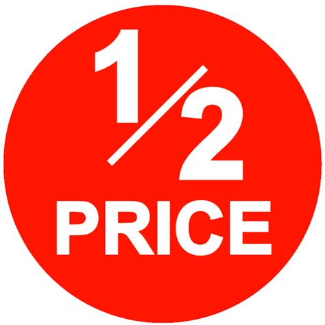 Price Stickers Pricing Labels And Half Price Stickers