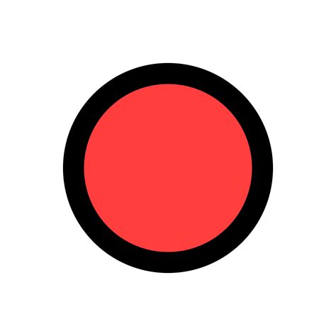 White Circle Red Dot Logo Logodix