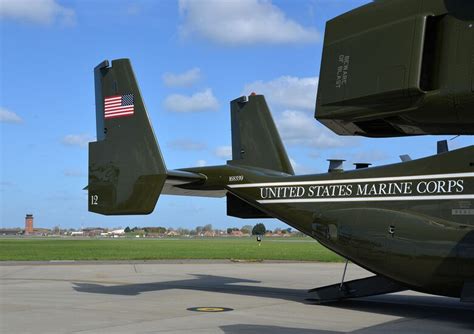 Us Marine Corps Mv 22 Ospreys Provide Support During Presidents Visit