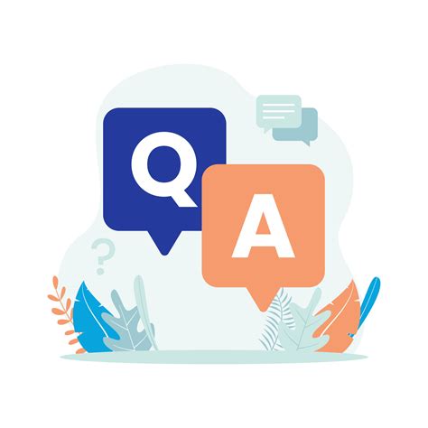 Question And Answer Vector Illustration Q And A With Bubble Chat Icon