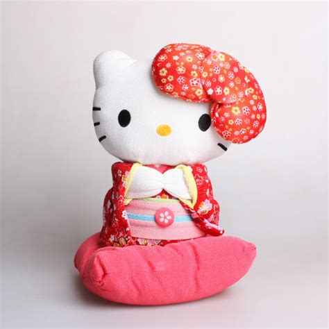 11 Sanrio Japan Hello Kitty Sakura Kimono Size L Plush Toys Soft