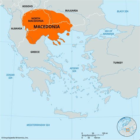 Macedonia Map History Facts Britannica