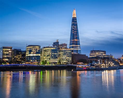 The Shard And London Skyline In The Evening Anshar Photography