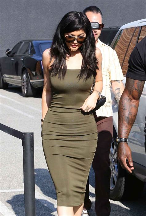 Kylie Jenner Flaunts Curves In A Dress Leaving A Store In Los Angeles June Celebsla Com