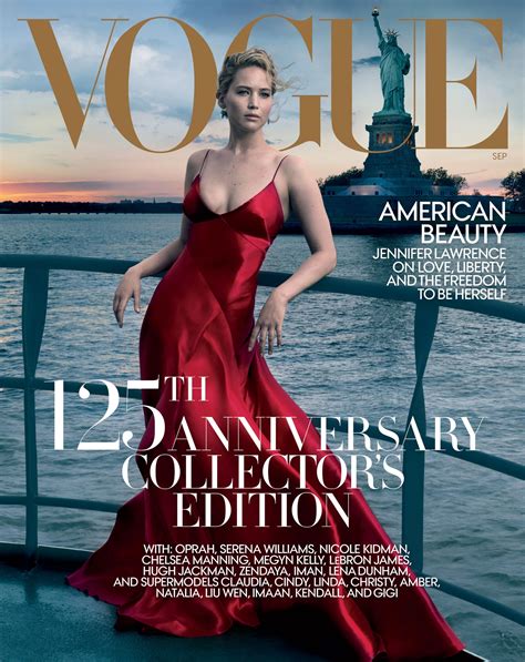 Jennifer Lawrence Covers Us Vogue Celebria Atrl