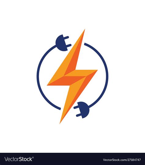 Electricity Logo Electric And Icon Royalty Free Vector Image