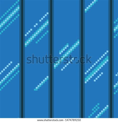 Pixel Art Glass Wall Texture Pattern Stock Vector Royalty Free 1474789250 Shutterstock