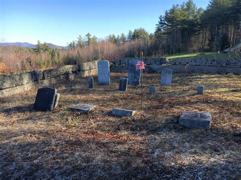 Thurston Meserve Cemetery Brownfield Maine Cemeteries