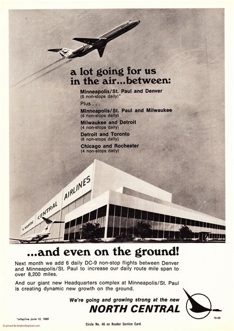 north central airlines piper aircraft new aircraft vintage ads vintage advertisements