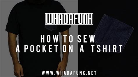 One of the first things you experiment on after learning how to do a simple daisy flower shirt embroidery design that will look lovely on the pocket of the shirt. DIY: How To Sew A Pocket T-Shirt - YouTube