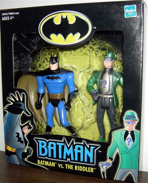 Batman Vs Riddler Figure Animated Boxed Hasbro