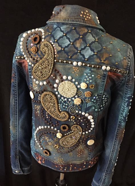 Up Cycled Denim Jacket Hand Painted My Hand Painted Wearable Art