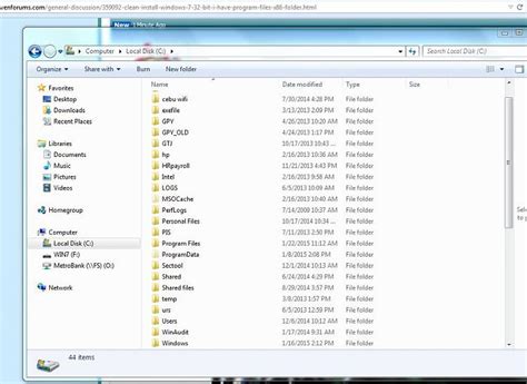 Clean Install Windows 7 32 Bit And I Have A Program Files X86 Folder
