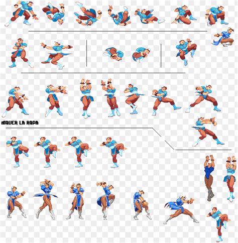 Free Download Hd Png Chun Li Sf3 Sprites Png Image With Transparent