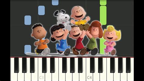 Piano Tutorial Charlie Brown Theme From Peanuts 1965 With Free